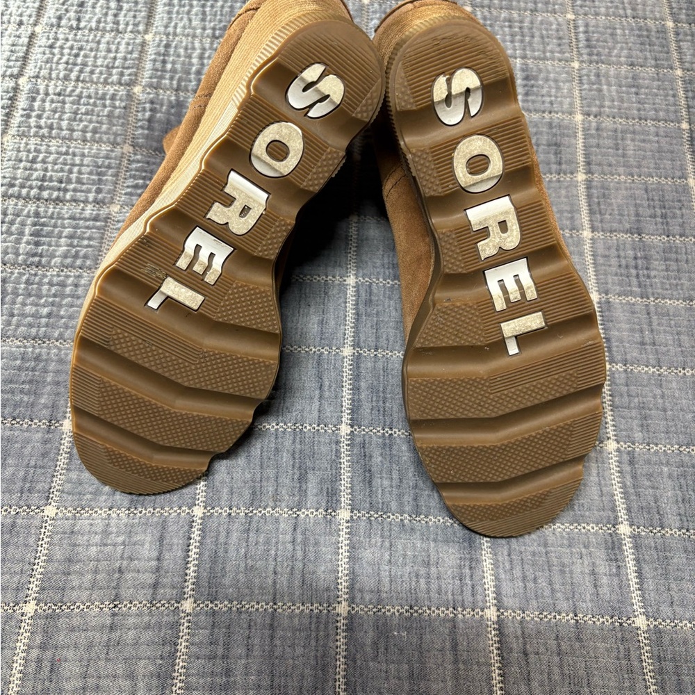 Sorel Joan of Arctic Wedge II Chelsea Boots – Suede Tan – Size 10 - Picture 4 of 6